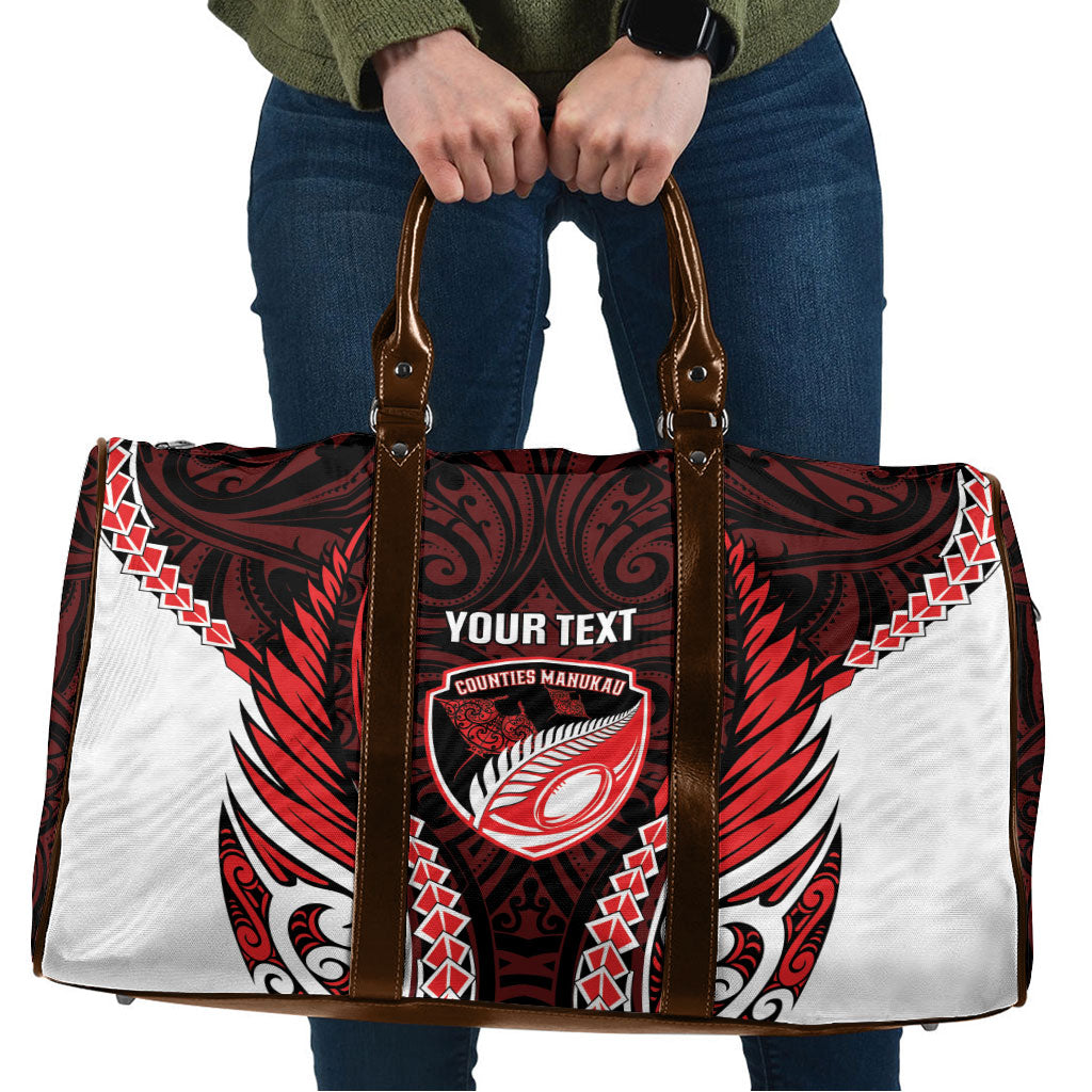 Counties Manukau 2026 Rugby Custom Travel Bag NZ Maori Silver Fern
