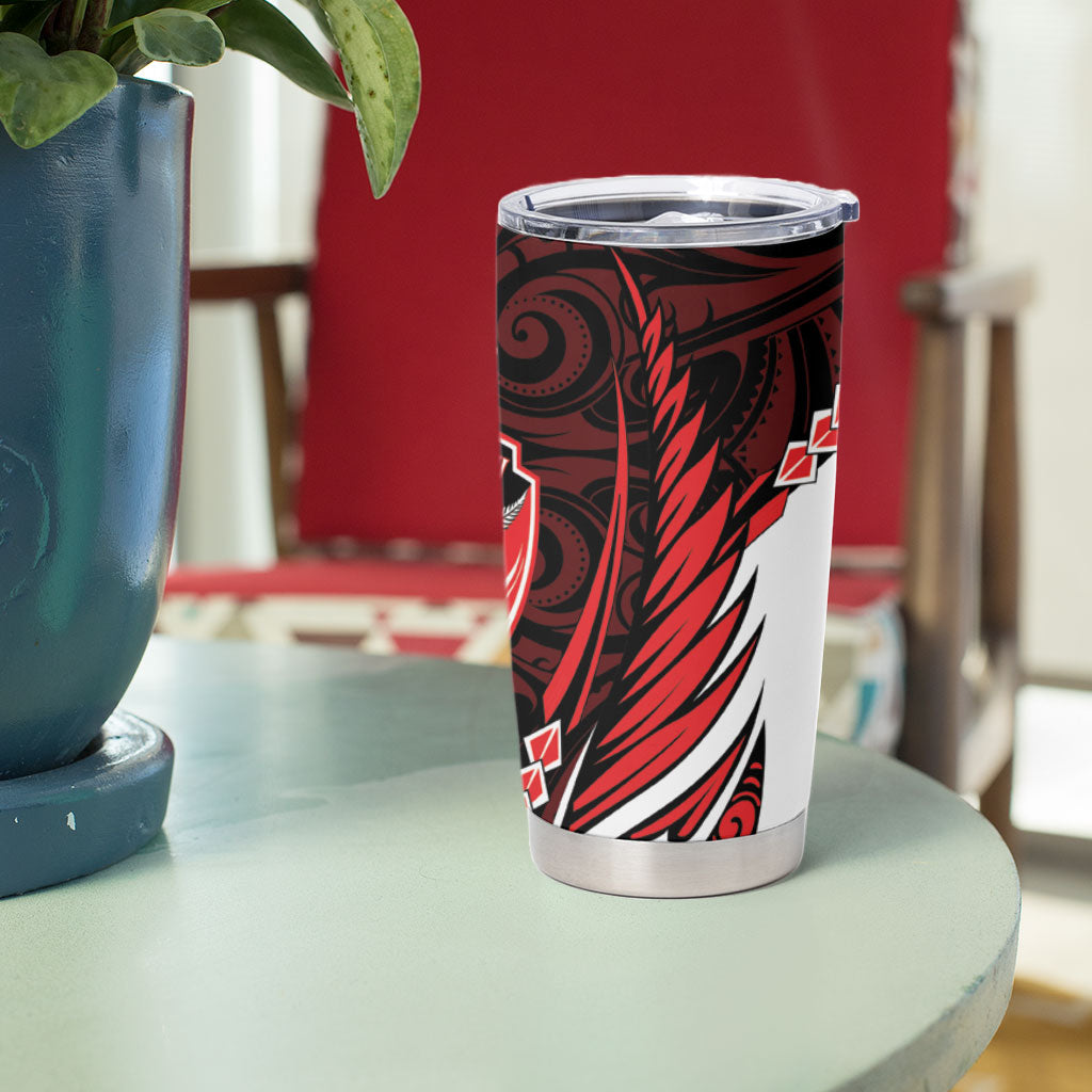 Counties Manukau 2026 Rugby Custom Tumbler Cup NZ Maori Silver Fern