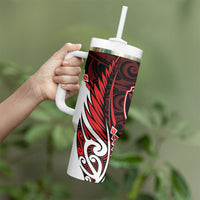 Counties Manukau 2026 Rugby Custom Tumbler With Handle NZ Maori Silver Fern