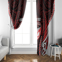 Counties Manukau 2026 Rugby Custom Window Curtain NZ Maori Silver Fern