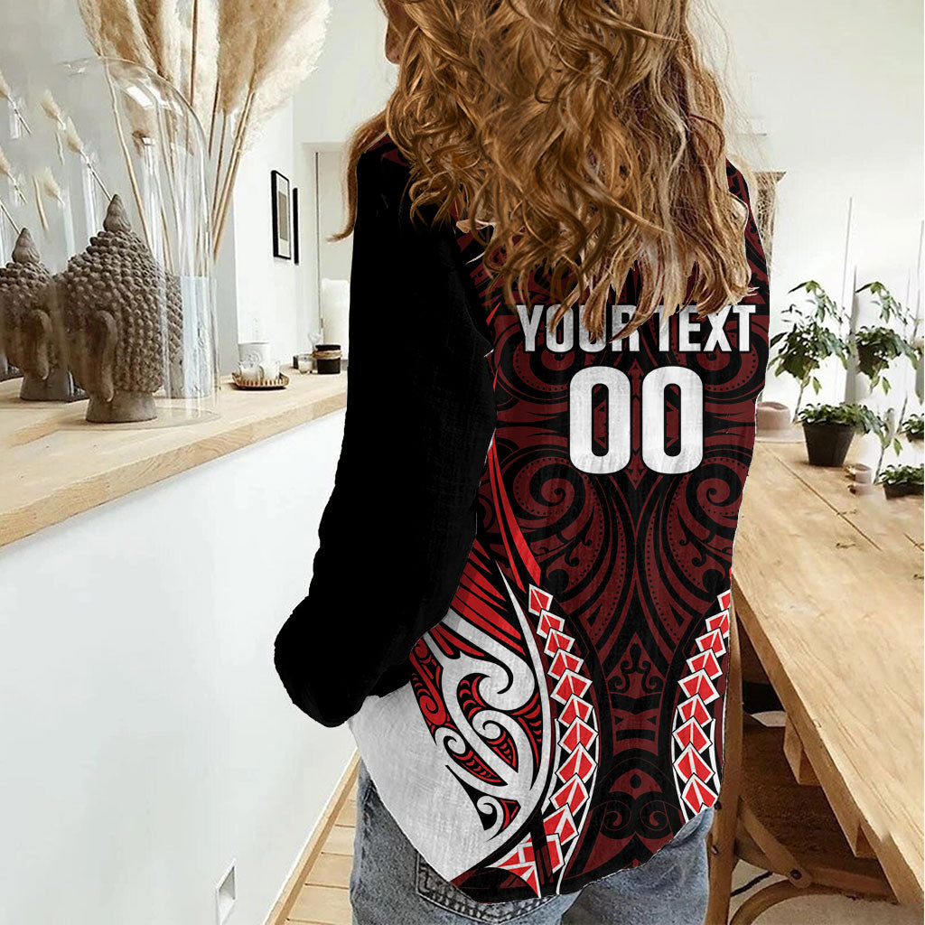 Counties Manukau 2026 Rugby Custom Women Casual Shirt NZ Maori Silver Fern LT14 - Polynesian Pride