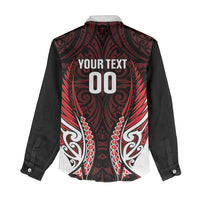 Counties Manukau 2026 Rugby Custom Women Casual Shirt NZ Maori Silver Fern LT14 - Polynesian Pride