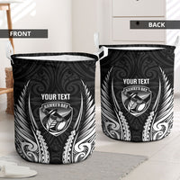 Hawke's Bay 2026 Rugby Custom Laundry Basket NZ Maori Silver Fern