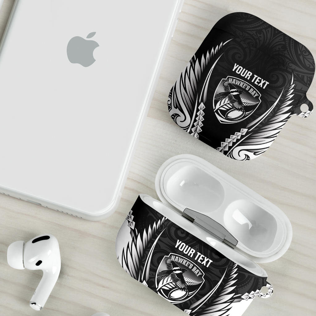 Hawke's Bay 2026 Rugby Custom AirPods Case NZ Maori Silver Fern