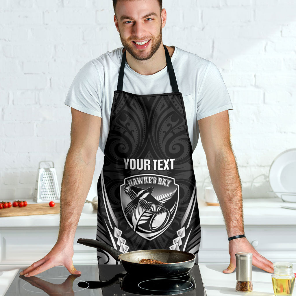 Hawke's Bay 2026 Rugby Custom Apron NZ Maori Silver Fern LT14 - Polynesian Pride