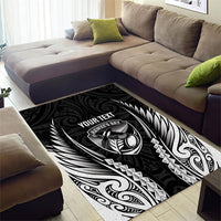 Hawke's Bay 2026 Rugby Custom Area Rug NZ Maori Silver Fern