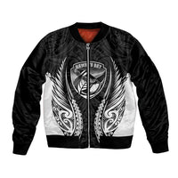 Hawke's Bay 2026 Rugby Custom Bomber Jacket NZ Maori Silver Fern
