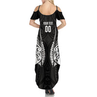 Hawke's Bay 2026 Rugby Custom Family Matching Summer Maxi Dress and Hawaiian Shirt NZ Maori Silver Fern