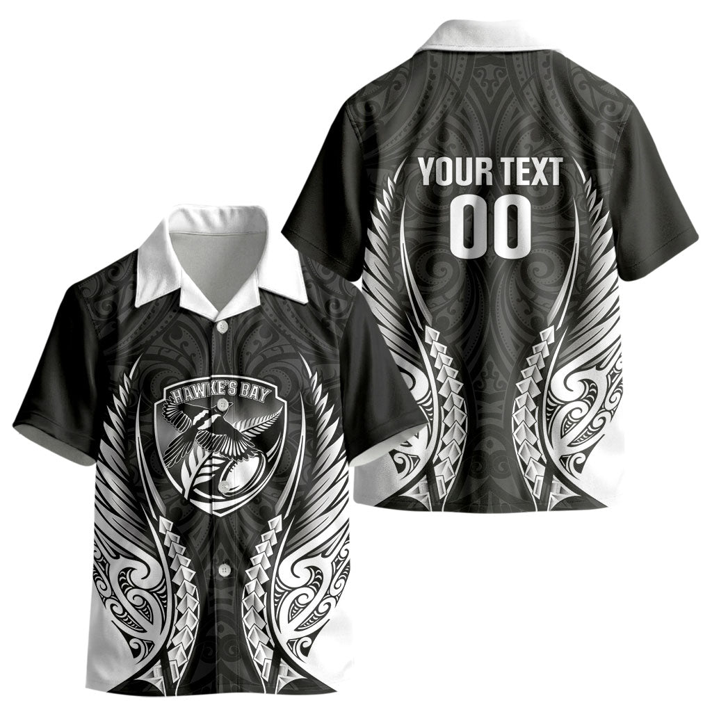 Hawke's Bay 2026 Rugby Custom Kid Hawaiian Shirt NZ Maori Silver Fern LT14 - Polynesian Pride
