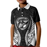 Hawke's Bay 2026 Rugby Custom Kid Polo Shirt NZ Maori Silver Fern