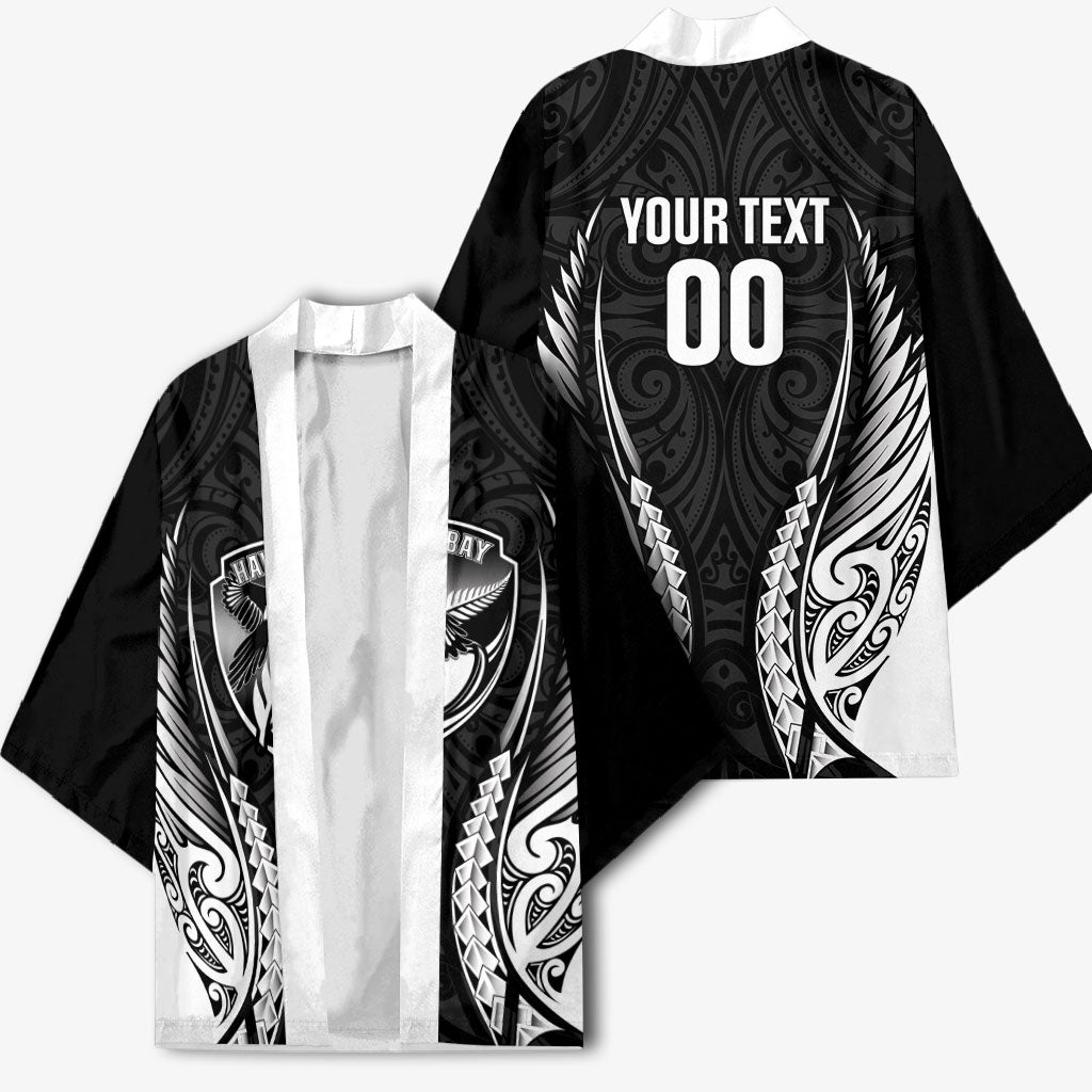 Hawke's Bay 2026 Rugby Custom Kimono NZ Maori Silver Fern