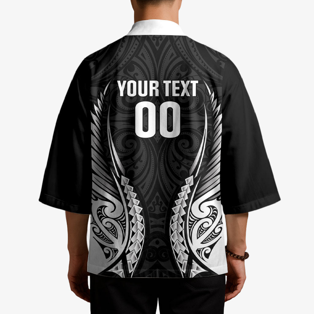 Hawke's Bay 2026 Rugby Custom Kimono NZ Maori Silver Fern