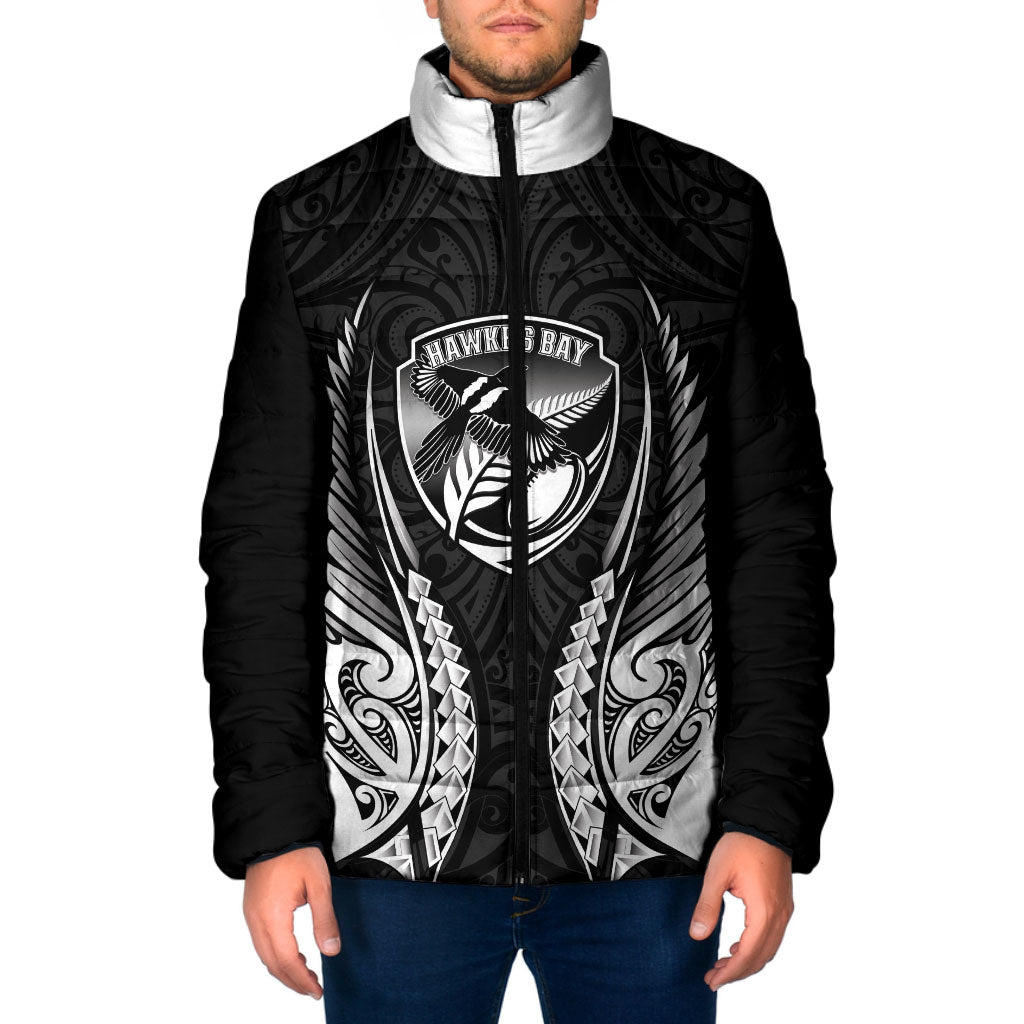 Hawke's Bay 2026 Rugby Custom Padded Jacket NZ Maori Silver Fern