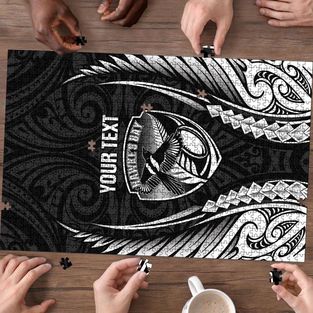 Hawke's Bay 2026 Rugby Custom Puzzle NZ Maori Silver Fern