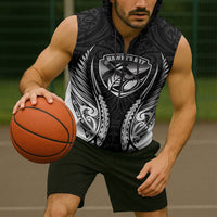 Hawke's Bay 2026 Rugby Custom Sleeveless Zip Hoodie NZ Maori Silver Fern LT14 - Polynesian Pride