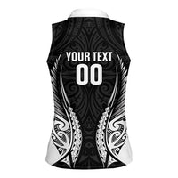 Hawke's Bay 2026 Rugby Custom Women Sleeveless Polo Shirt NZ Maori Silver Fern LT14 - Polynesian Pride