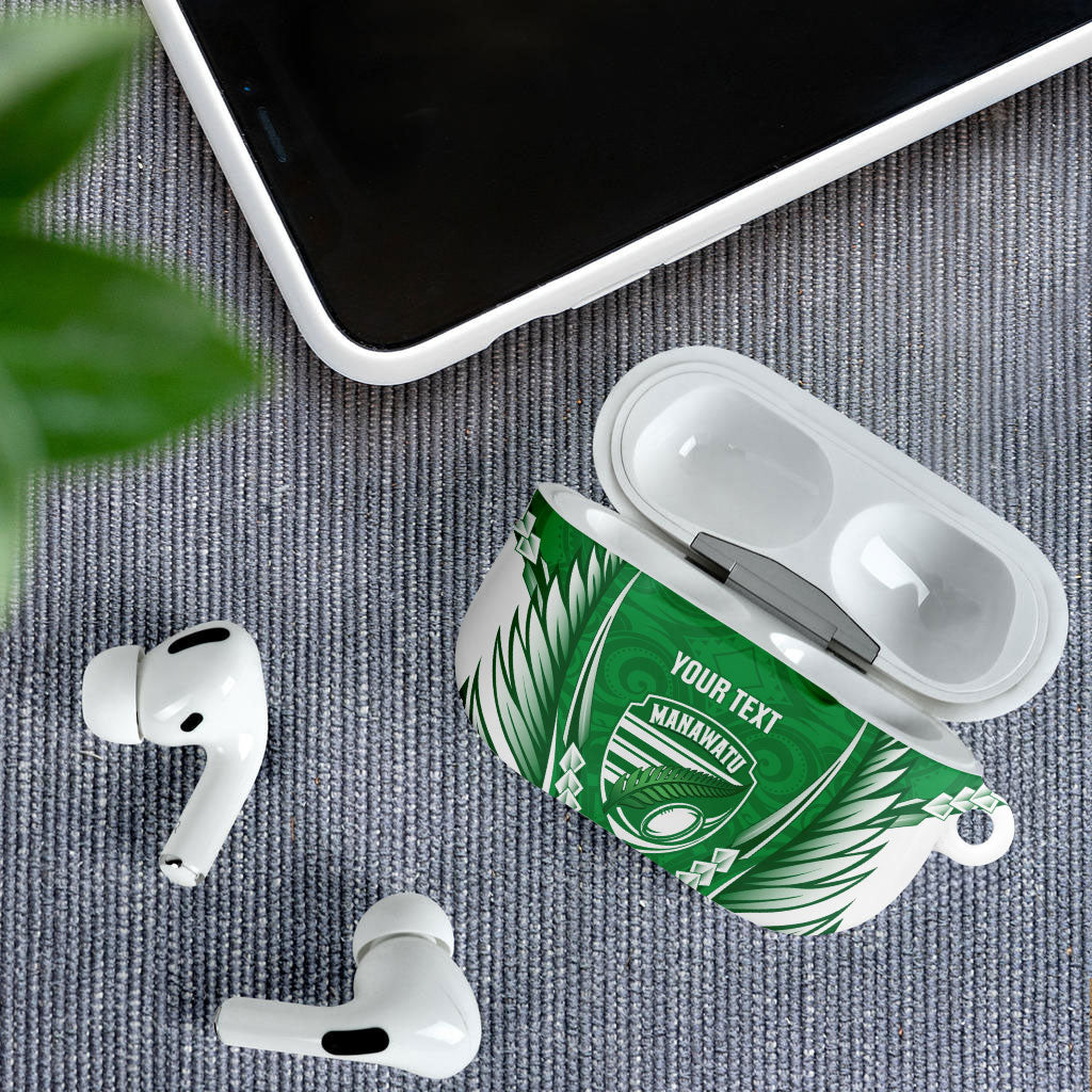 Manawatu 2026 Rugby Custom AirPods Case NZ Maori Silver Fern