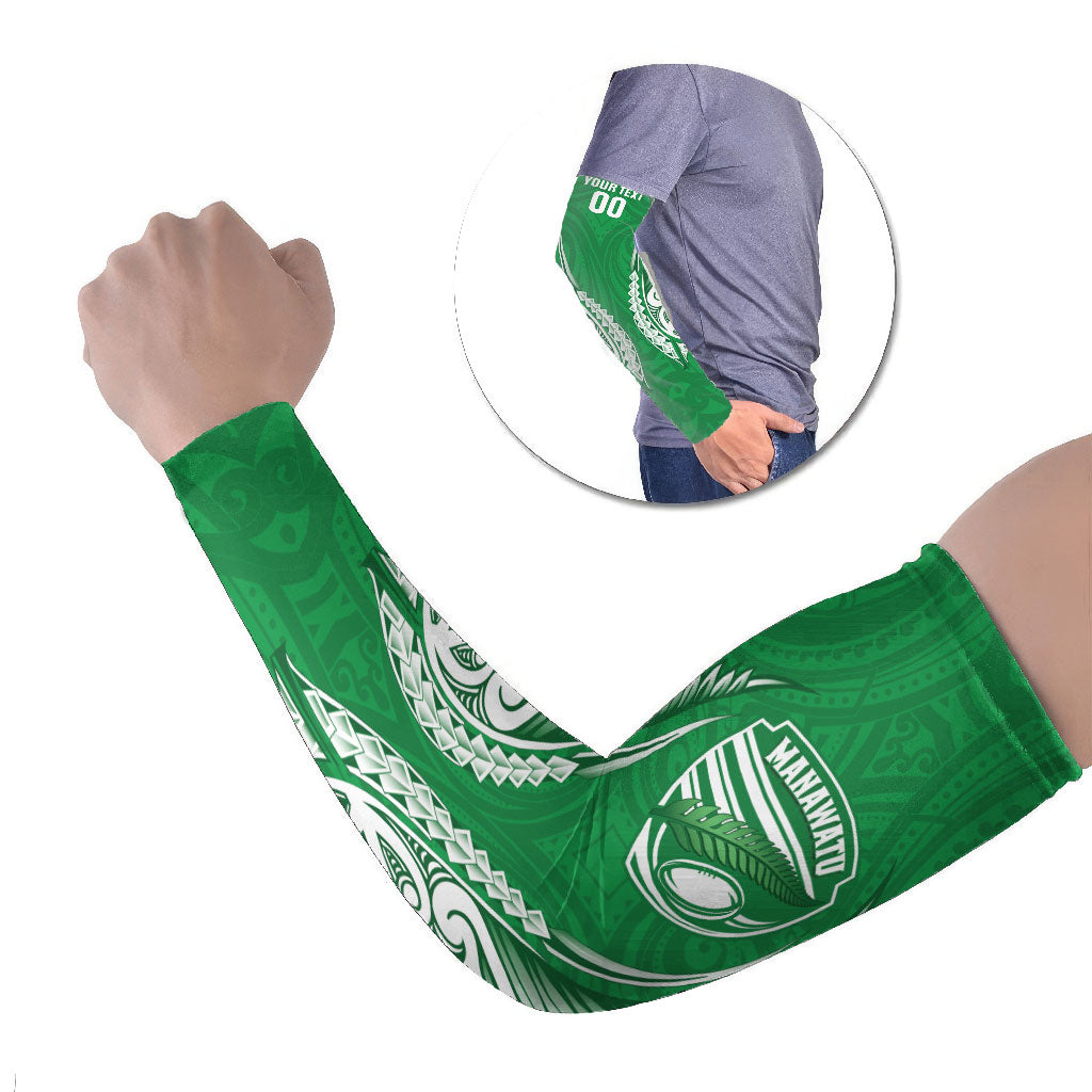 Manawatu 2026 Rugby Custom Arm Sleeves NZ Maori Silver Fern