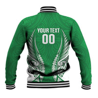 Manawatu 2026 Rugby Custom Baseball Jacket NZ Maori Silver Fern