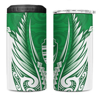Manawatu 2026 Rugby Custom 4 in 1 Can Cooler Tumbler NZ Maori Silver Fern