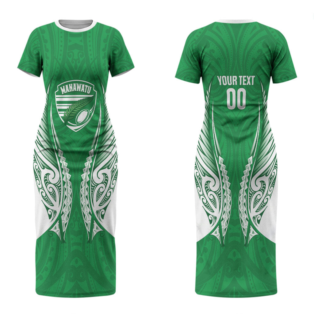 Manawatu 2026 Rugby Custom Couples Matching Short Sleeve Bodycon Dress and Long Sleeve Button Shirt NZ Maori Silver Fern LT14 - Polynesian Pride
