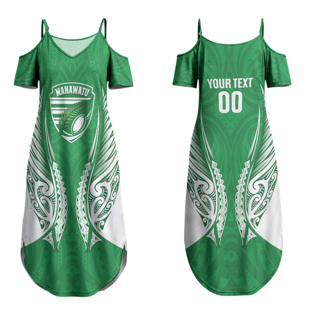 Manawatu 2026 Rugby Custom Couples Matching Summer Maxi Dress and Hawaiian Shirt NZ Maori Silver Fern LT14 - Polynesian Pride