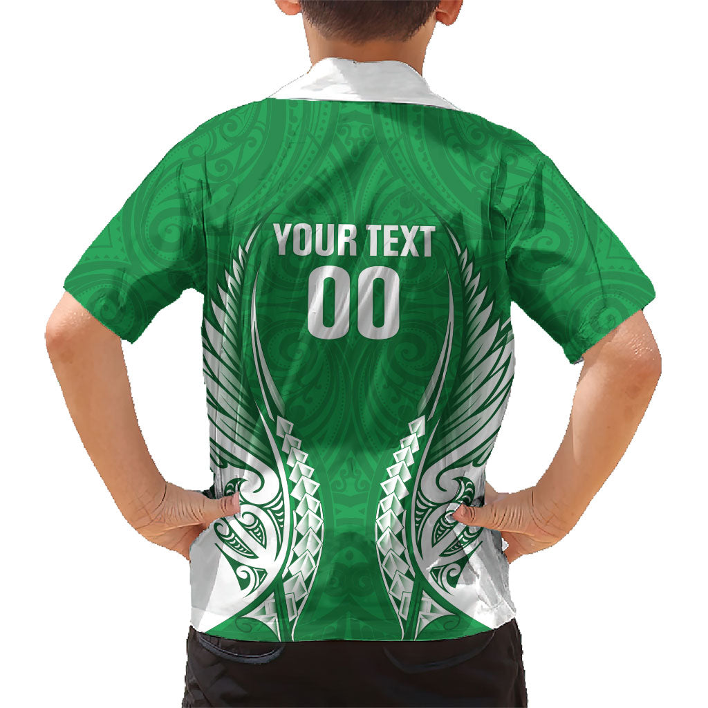 Manawatu 2026 Rugby Custom Family Matching Long Sleeve Bodycon Dress and Hawaiian Shirt NZ Maori Silver Fern