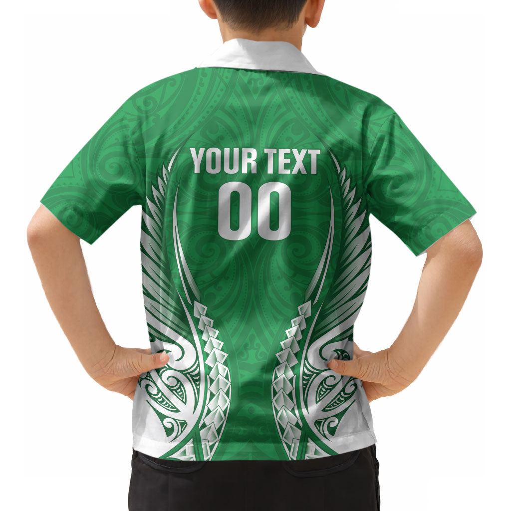 Manawatu 2026 Rugby Custom Kid Hawaiian Shirt NZ Maori Silver Fern LT14 - Polynesian Pride
