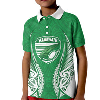 Manawatu 2026 Rugby Custom Kid Polo Shirt NZ Maori Silver Fern