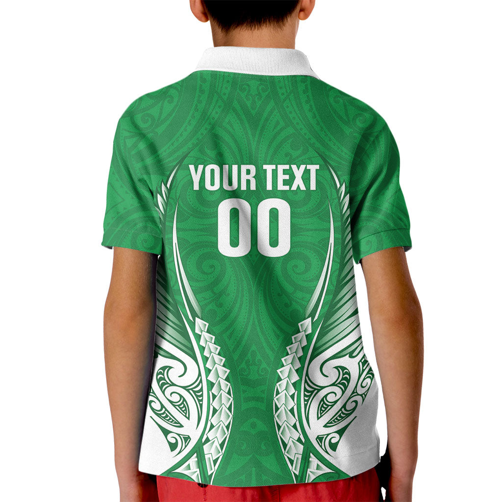 Manawatu 2026 Rugby Custom Kid Polo Shirt NZ Maori Silver Fern