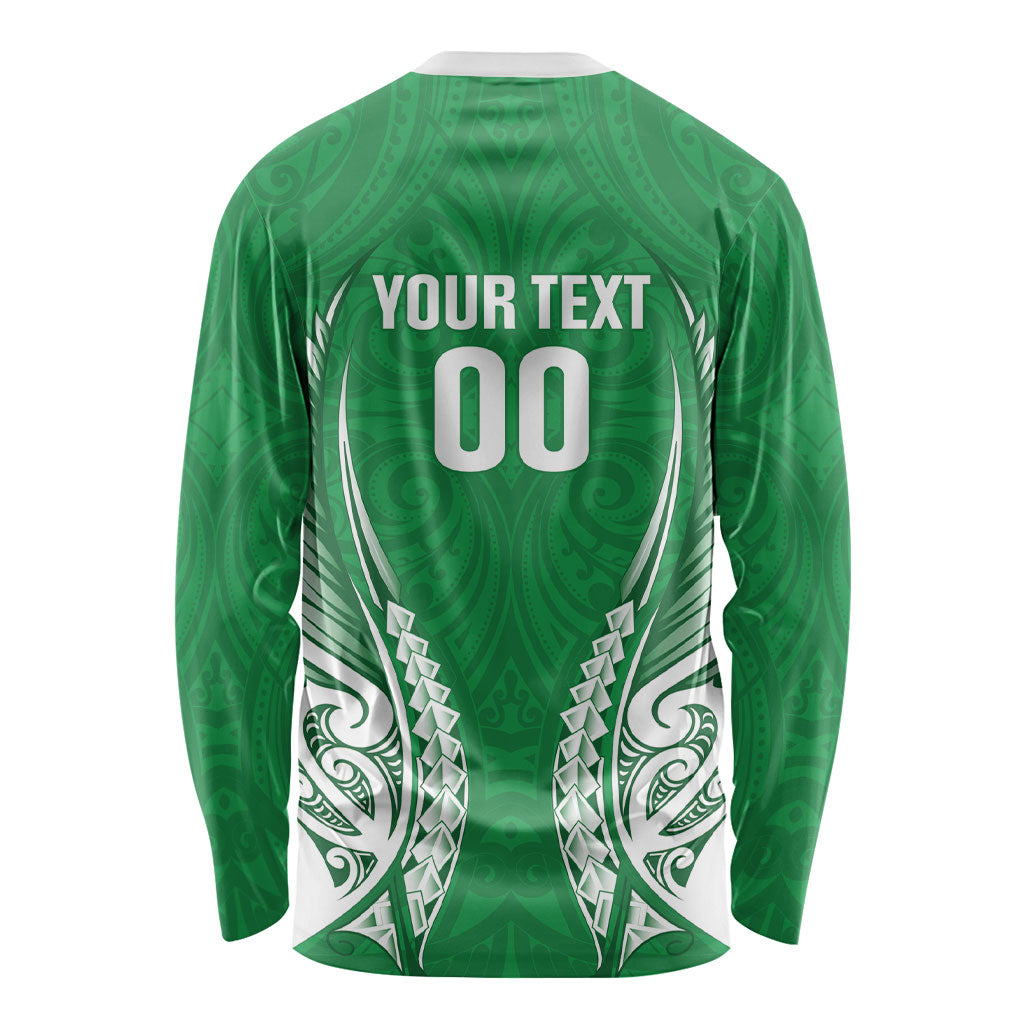 Manawatu 2026 Rugby Custom Long Sleeve Shirt NZ Maori Silver Fern