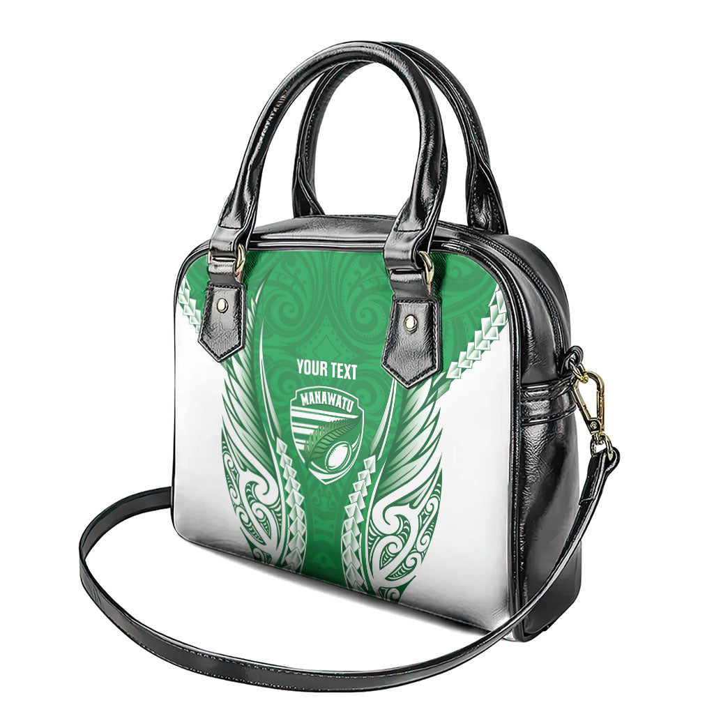 Manawatu 2026 Rugby Custom Shoulder Handbag NZ Maori Silver Fern