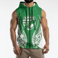 Manawatu 2026 Rugby Custom Sleeveless Zip Hoodie NZ Maori Silver Fern LT14 - Polynesian Pride