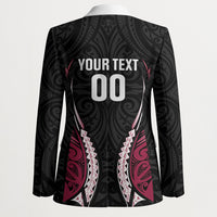 North Harbour 2026 Rugby Custom Blazer NZ Maori Silver Fern