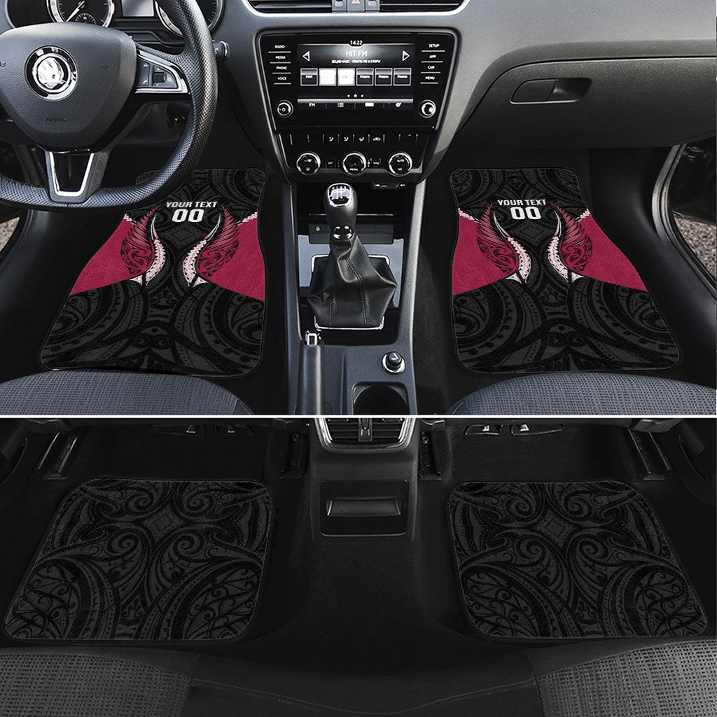North Harbour 2026 Rugby Custom Car Mats NZ Maori Silver Fern