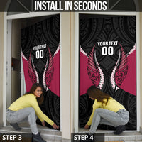 North Harbour 2026 Rugby Custom Door Cover NZ Maori Silver Fern