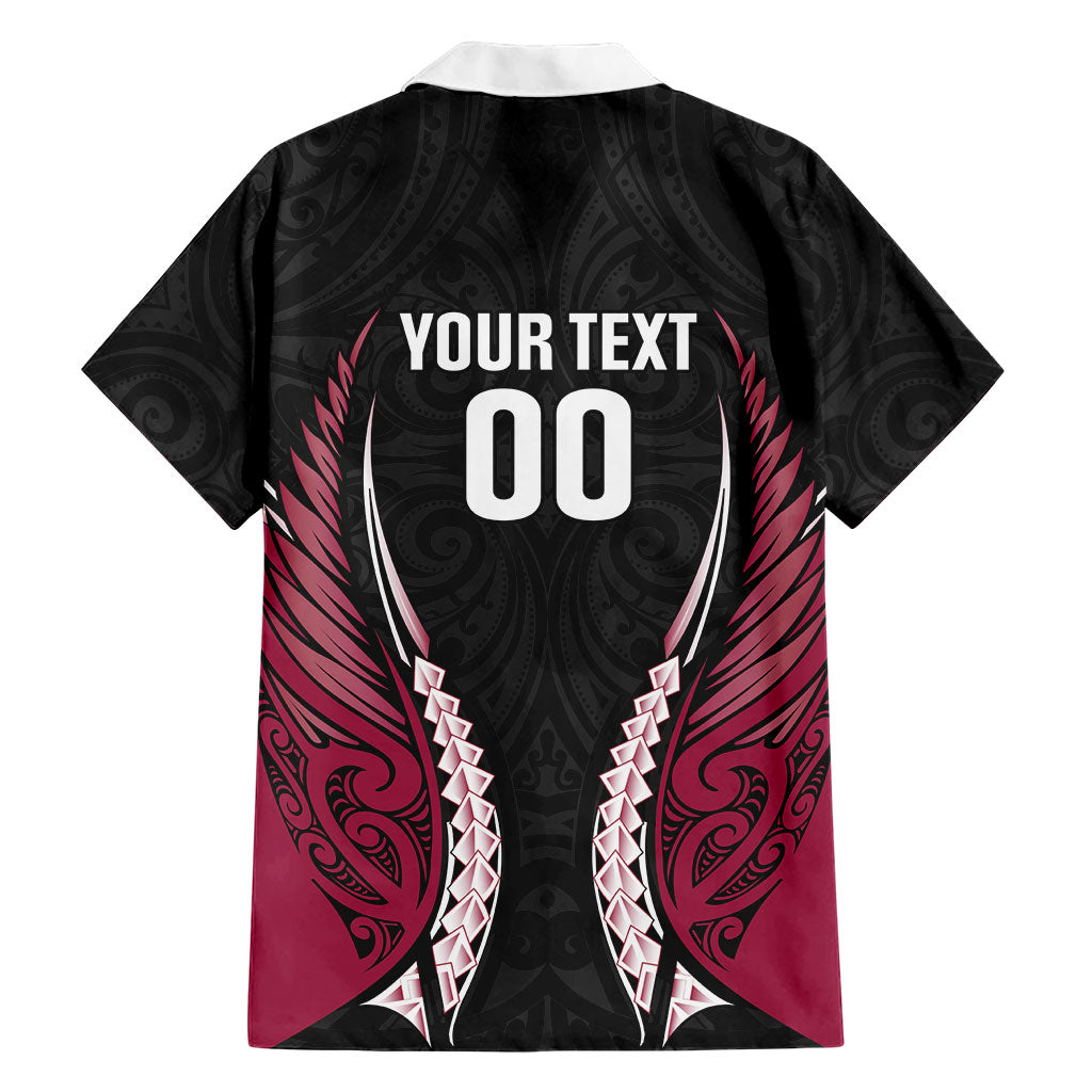 North Harbour 2026 Rugby Custom Family Matching Off The Shoulder Long Sleeve Dress and Hawaiian Shirt NZ Maori Silver Fern