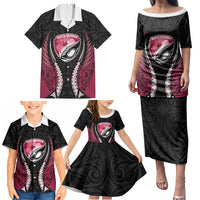North Harbour 2026 Rugby Custom Family Matching Puletasi and Hawaiian Shirt NZ Maori Silver Fern LT14 - Polynesian Pride