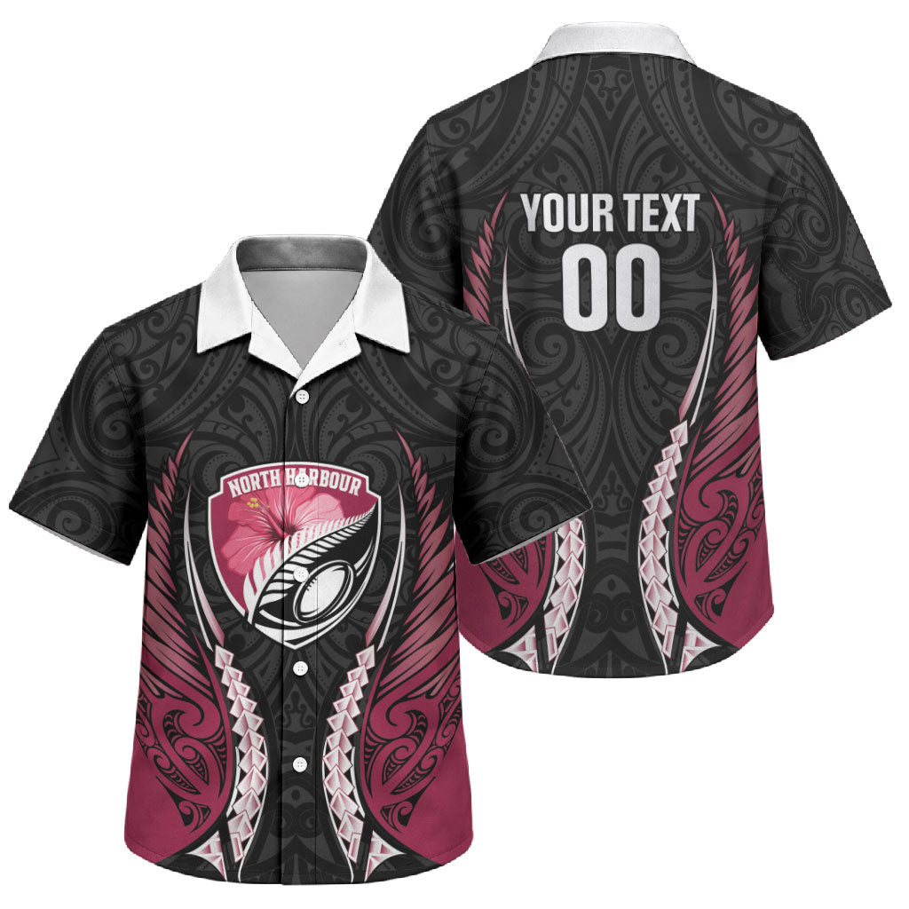 North Harbour 2026 Rugby Custom Family Matching Tank Maxi Dress and Hawaiian Shirt NZ Maori Silver Fern LT14 Son's Shirt Maroon - Polynesian Pride