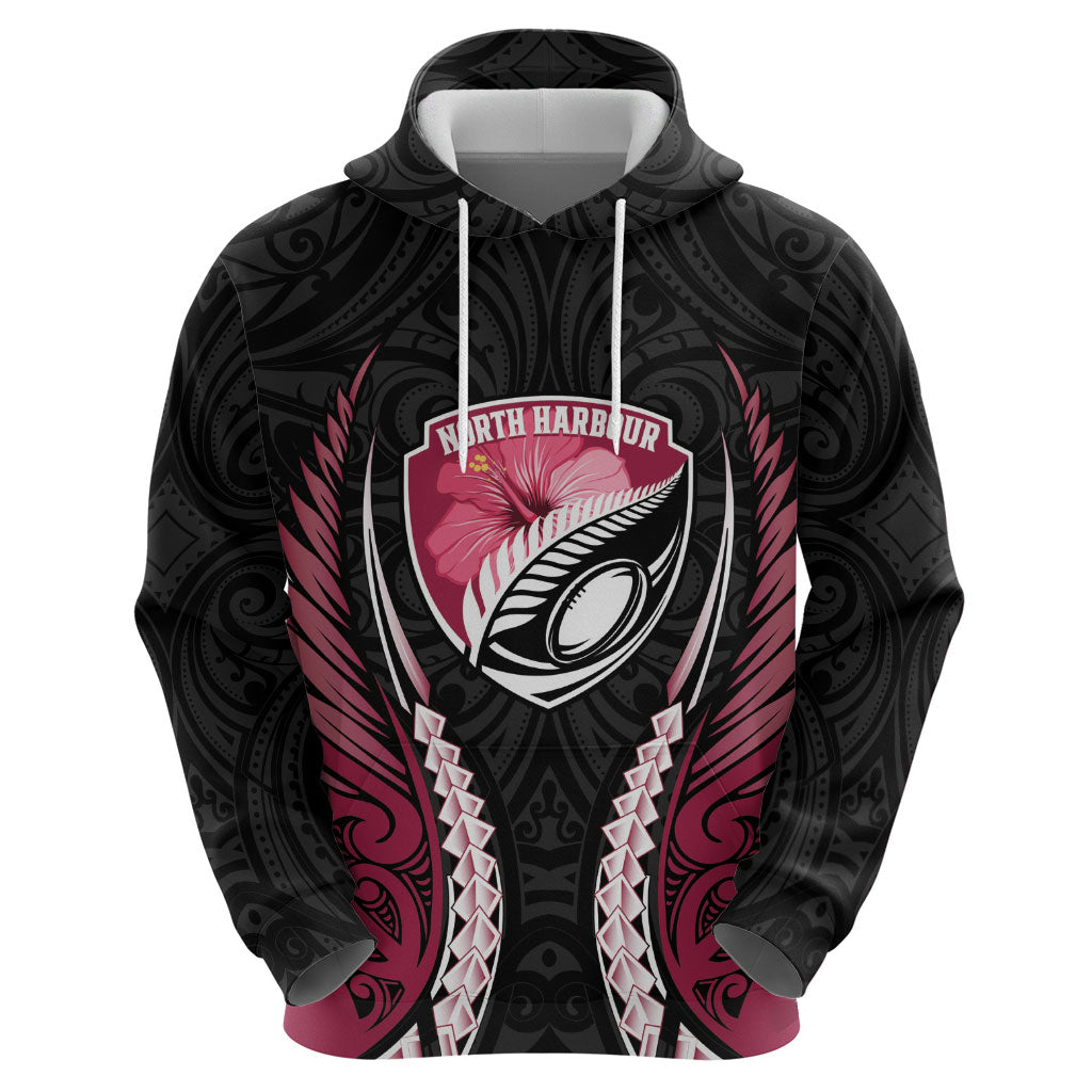 North Harbour 2026 Rugby Custom Hoodie NZ Maori Silver Fern