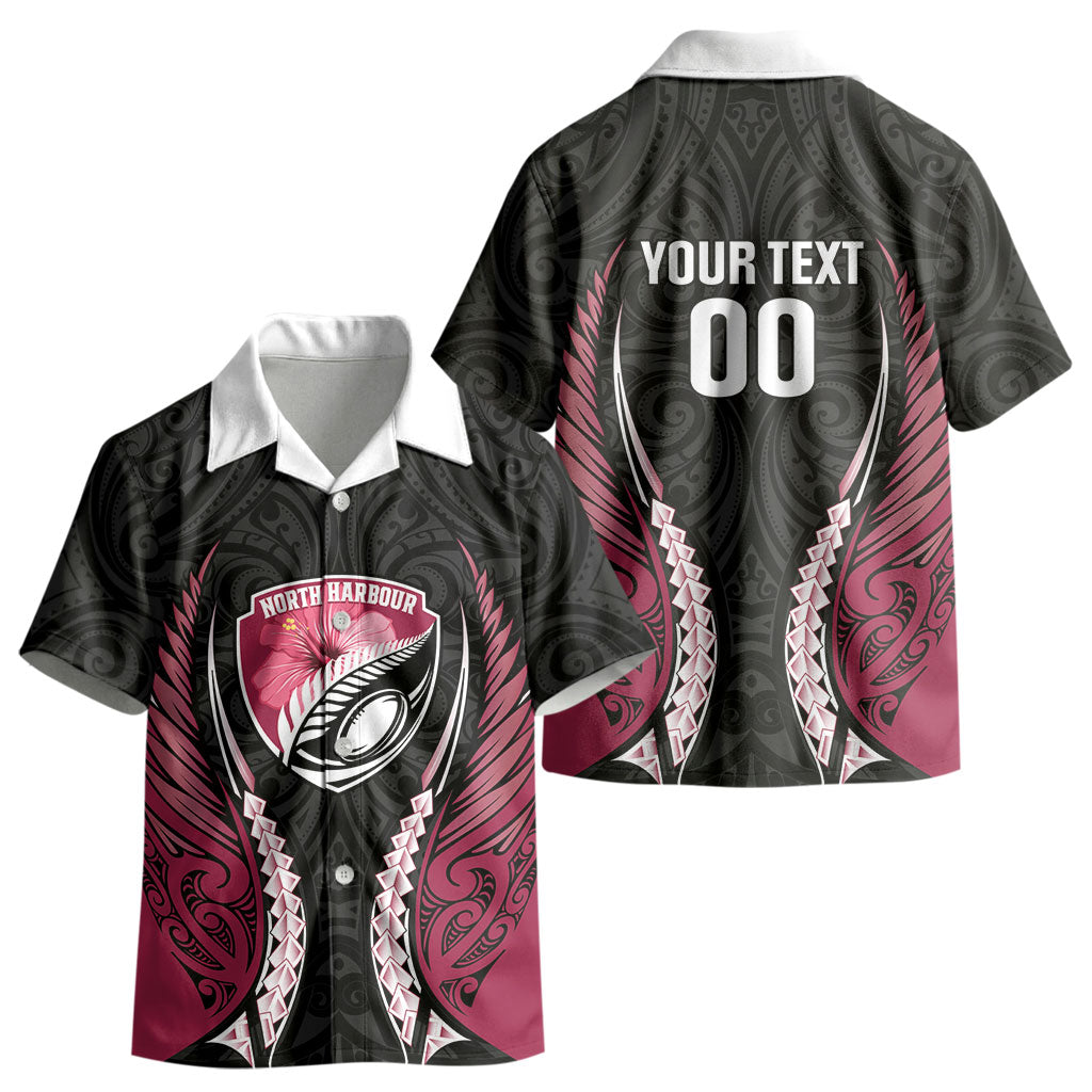 North Harbour 2026 Rugby Custom Kid Hawaiian Shirt NZ Maori Silver Fern LT14 - Polynesian Pride