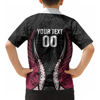 North Harbour 2026 Rugby Custom Kid Hawaiian Shirt NZ Maori Silver Fern LT14 - Polynesian Pride