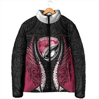 North Harbour 2026 Rugby Custom Padded Jacket NZ Maori Silver Fern