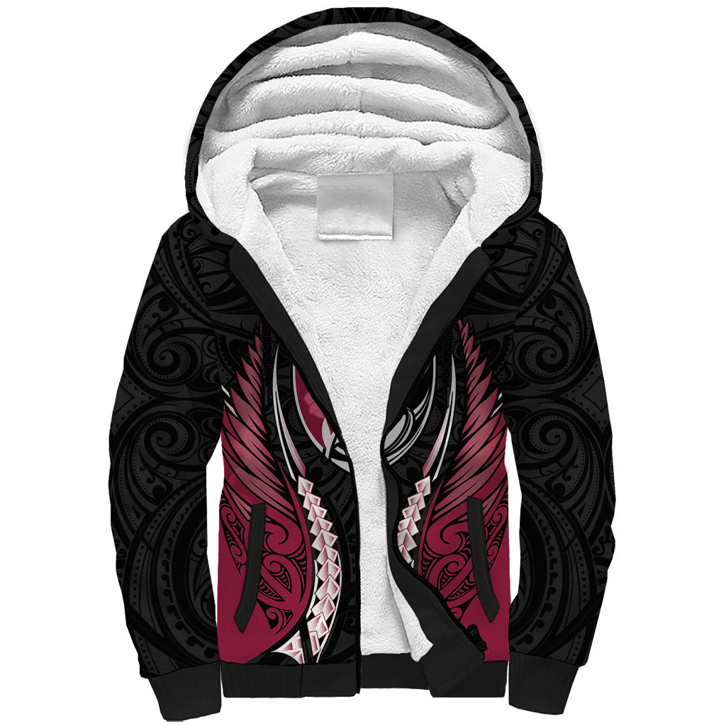 North Harbour 2026 Rugby Custom Sherpa Hoodie NZ Maori Silver Fern