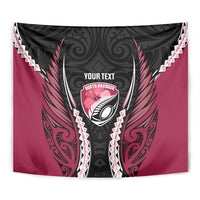 North Harbour 2026 Rugby Custom Tapestry NZ Maori Silver Fern
