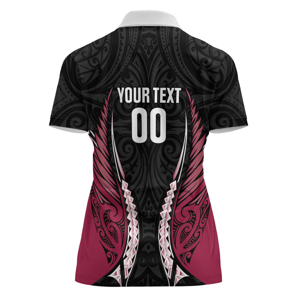 North Harbour 2026 Rugby Custom Women Polo Shirt NZ Maori Silver Fern LT14 - Polynesian Pride