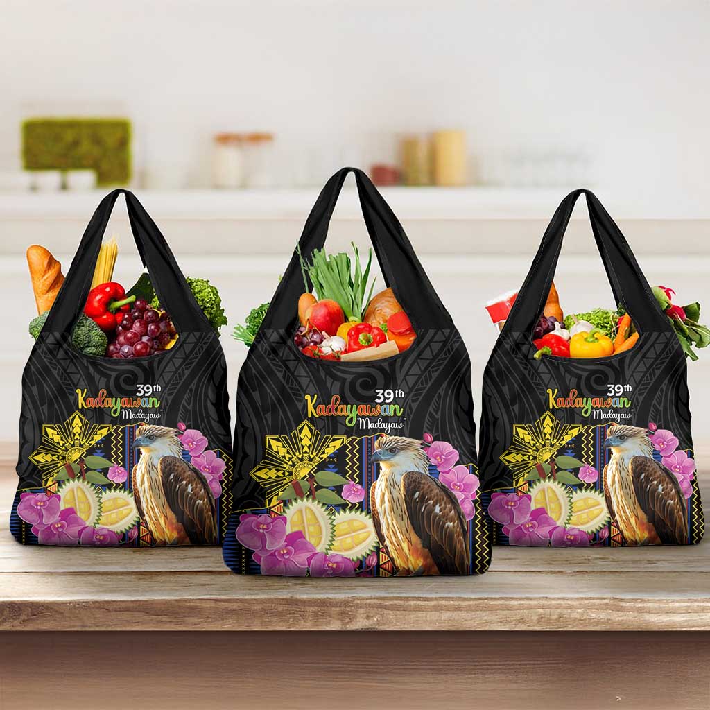 Kadayawan Philippines Grocery Bag Filipino Eagle Happy 39th Anniversary
