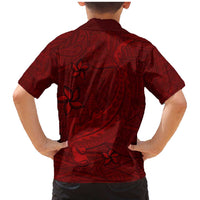 Oxblood Polynesia Family Matching Mermaid Dress and Hawaiian Shirt Hawaiian Tribal Hammerhead Shark Tattoo