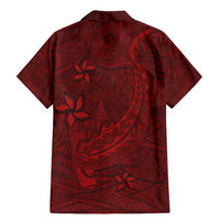 Oxblood Polynesia Family Matching Mermaid Dress and Hawaiian Shirt Hawaiian Tribal Hammerhead Shark Tattoo