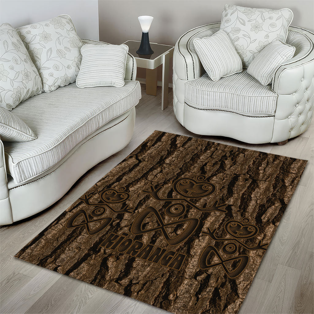 Kioranga Moriori New Zealand Area Rug Kopi Rakau Carving Art LT14 - Polynesian Pride